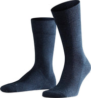 FALKE Sensitive London Herensok 14616 - Blauw 6490 navyblue m Heren - 39-42