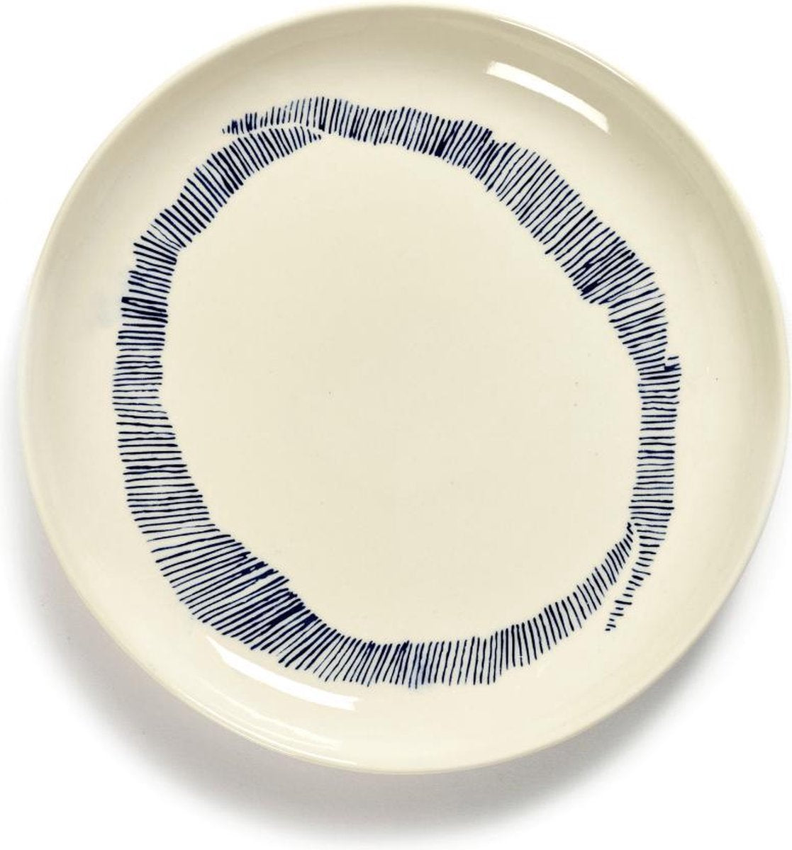 SERAX - Feast by Ottolenghi - Bord S 19x19cm wit Swirl-Stripes bl