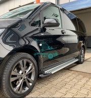 Treeplanken Mercedes Vito Aluminium & Zwart | Mercedes Vito 2003+ 2014+ | L1/L2 Aluminium