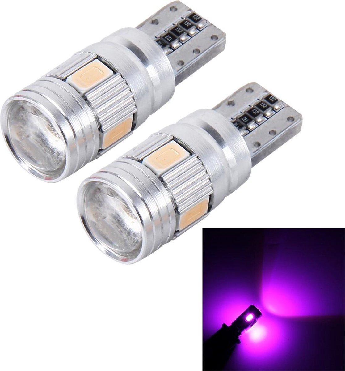 2 STKS T10 3 W 6 SMD 5630 LED Foutloze Canbus Autoruimte lichten Lamp