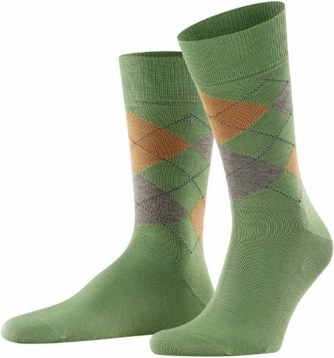 Burlington Manchester Herensok 20182 - Groen 7751 olive Heren - 40-46