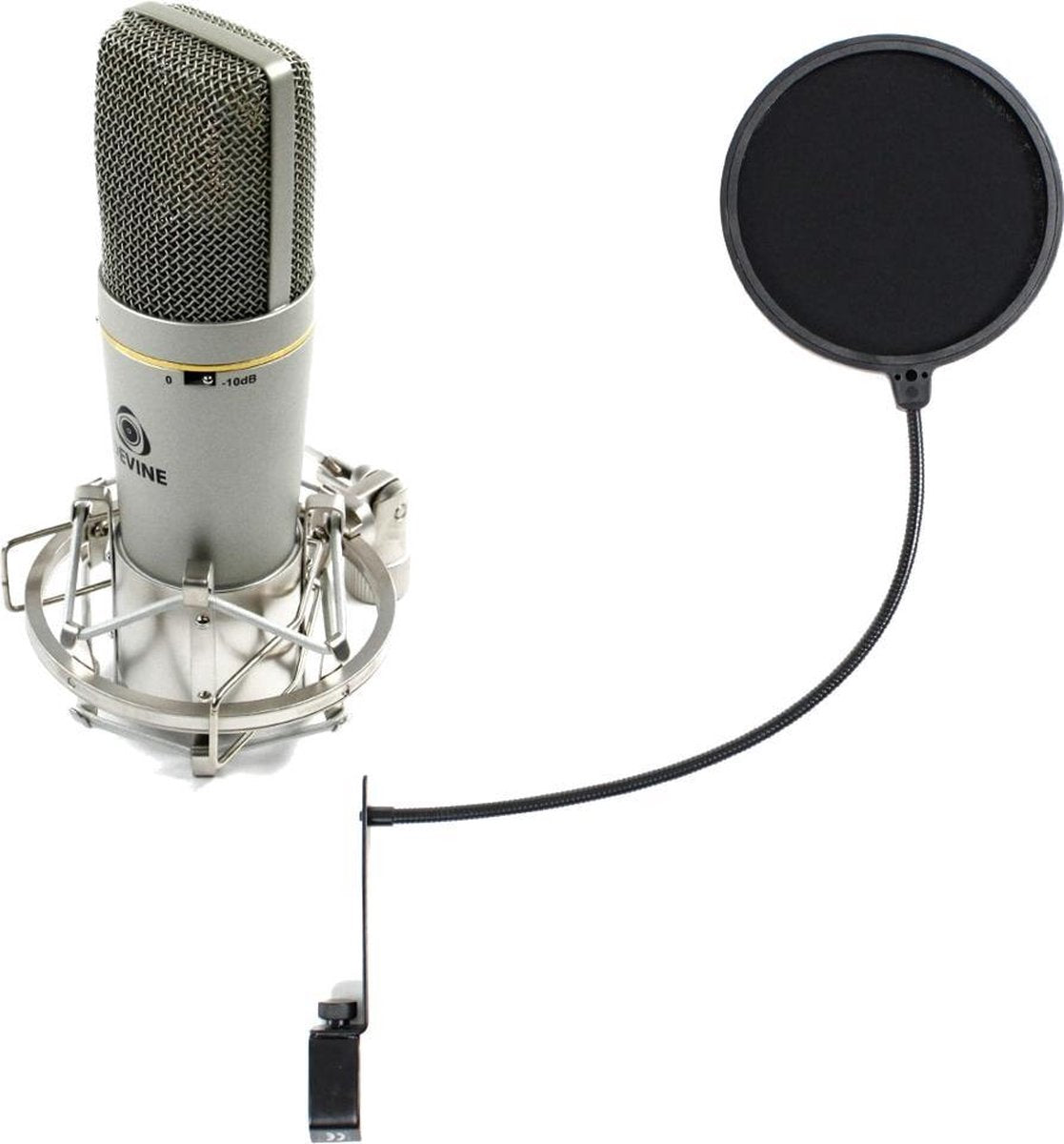 In deze BM-600 bundel hebben we vast een popfilter voor je uitgezocht. Bij een gevoelige condensatormicrofoon als dit is dat absoluut noodzakelijk wanneer je zang of spraak gaat opnemen.