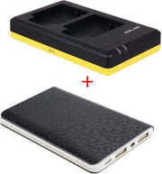 Huismerk Powerpakket Deluxe: DMW-BCG10 duo oplader + 8000mAh Powerbank voor 2 Panasonic accu's DMW-BCG10