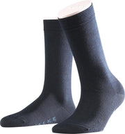 FALKE SoftMerino Sokje 47488 - Blauw 6379 dark navy Dames - 37-38