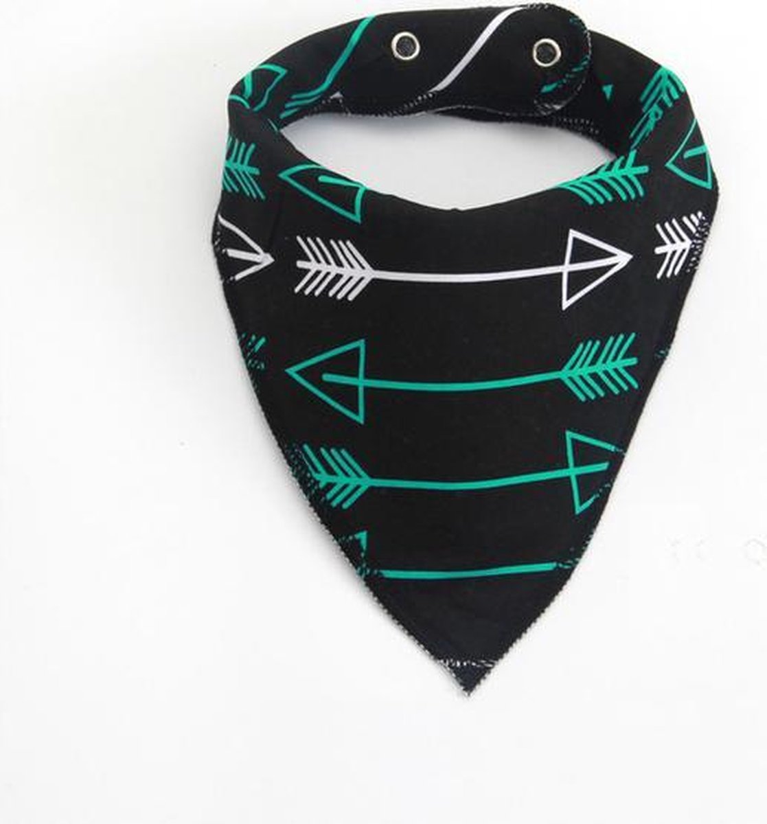 JillyBee - Slab - Slabbetje - Slabber - Bandana - Pijl - Pijltjes - Zwart - Groen - Wit