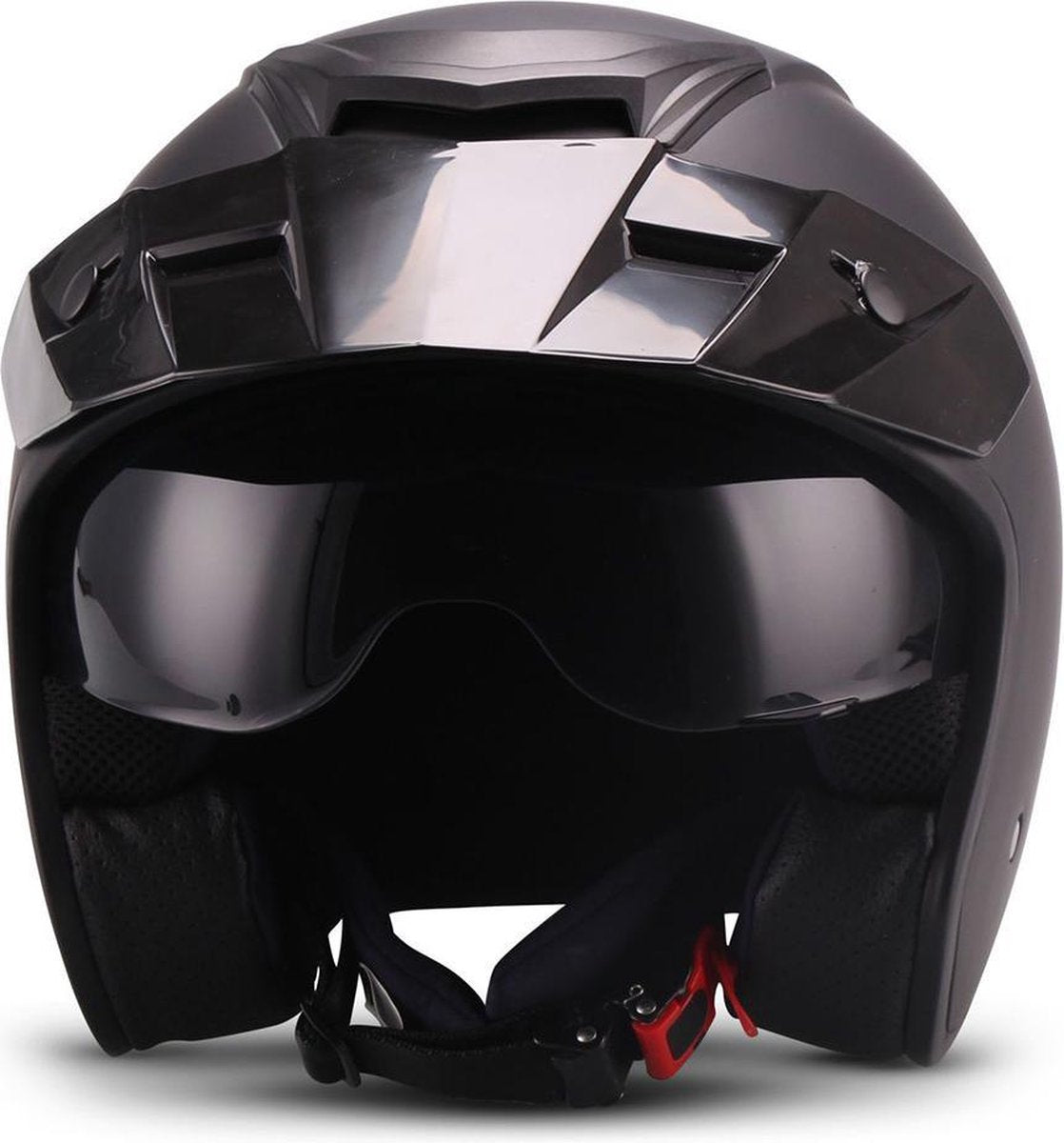 Moto S77 Mat Black JetHelm scooterhelm motorhelm