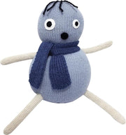 Luckyboysunday Knuffel Pop 20 Cm Alpaca Wol Blauw/wit