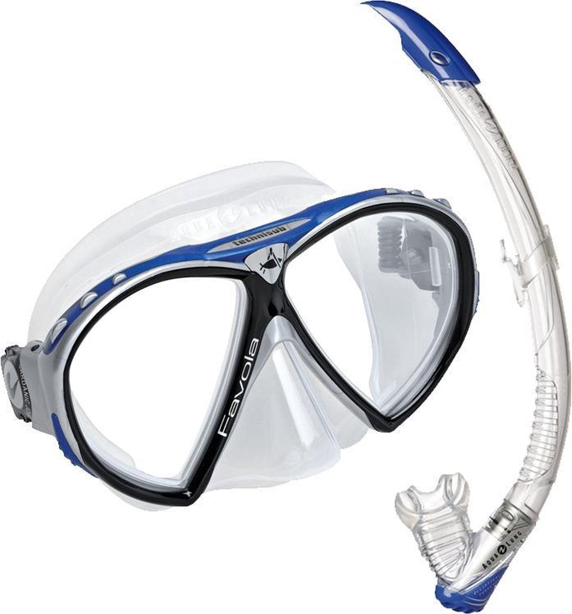Aqua Lung Favola + Zephyr - Snorkelset - Volwassenen - Blauw