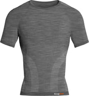 Knap'man Pro Performance Baselayer Shirt Short Sleeve Grijs Melange | Maat L