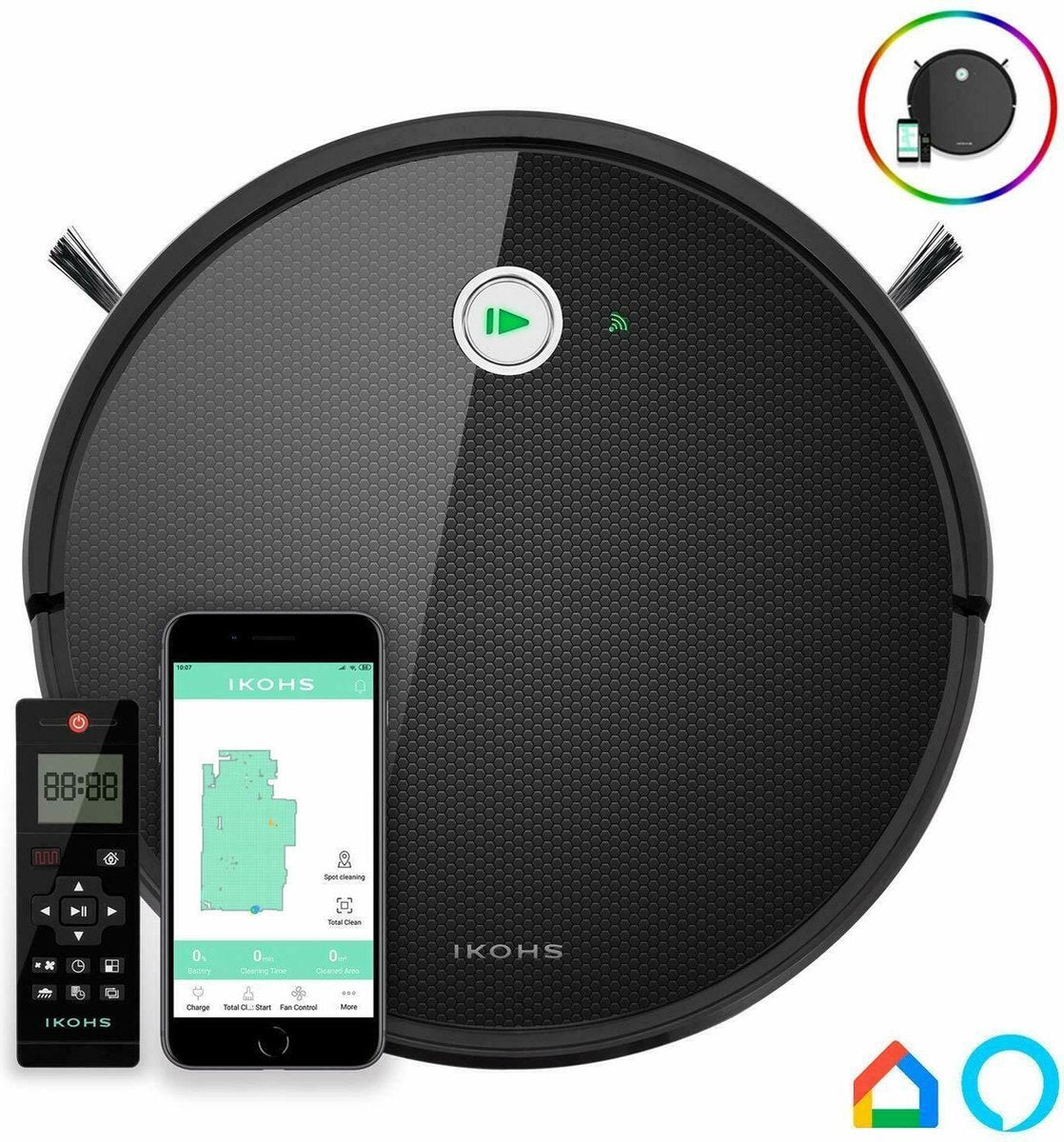 Ikohs Netbot S15 - Robotstofzuiger met dweilfunctie