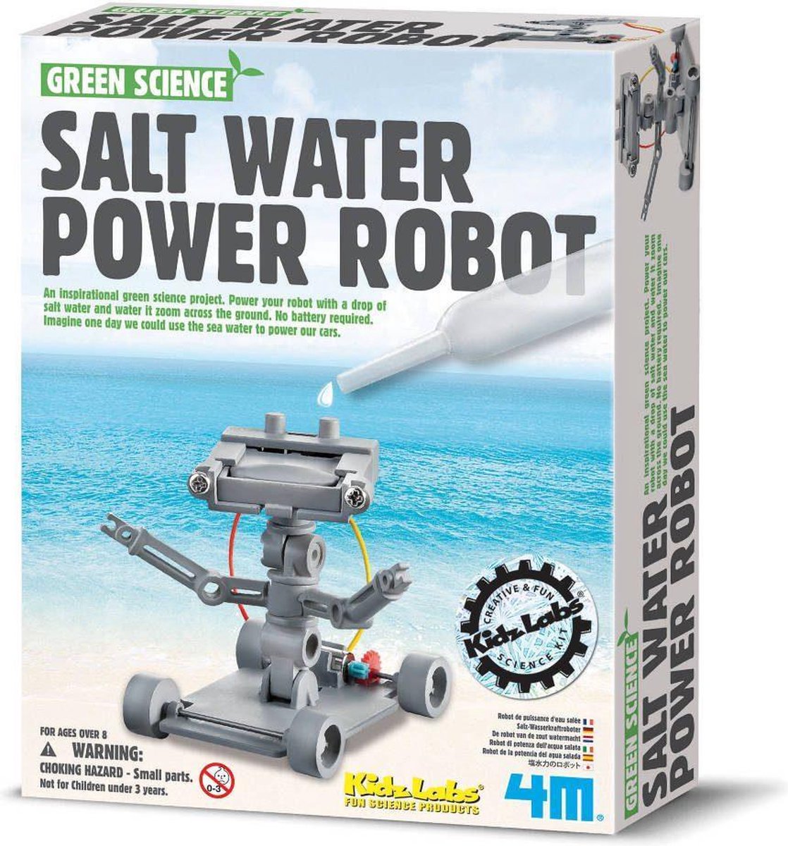 4M Kidzlabs Green Science Salt Water Power Robot