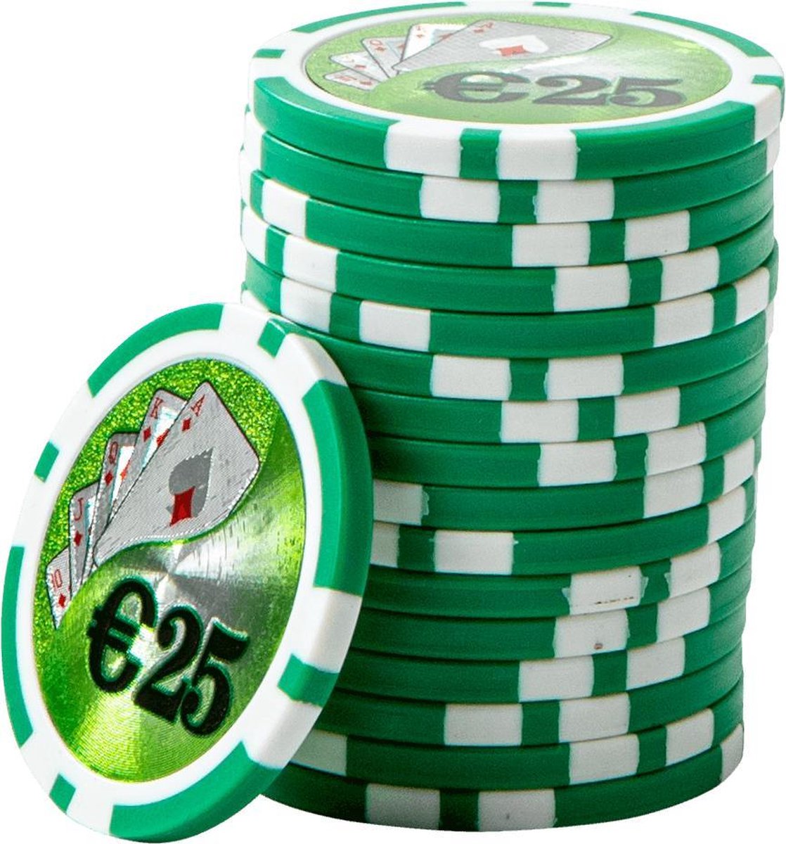 ABS Cashgame Chip €25 Groen (25 stuks)