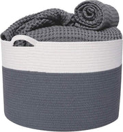 Buxibo Wasmand - Opvouwbare Mand - Opbergmand - Organizer - Speelgoedmand/Waszak/Plantenbak/Opbergbox -  51x49x32.5CM - 100% Katoen