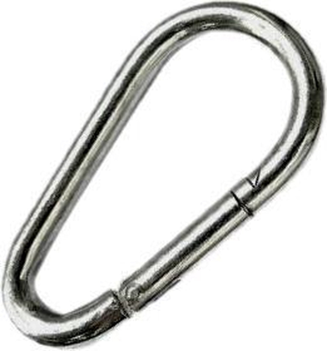 Karabijnhaak - 60 mm - Ei-vormig - 5 stuks