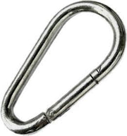 Karabijnhaak - 60 mm - Ei-vormig - 5 stuks