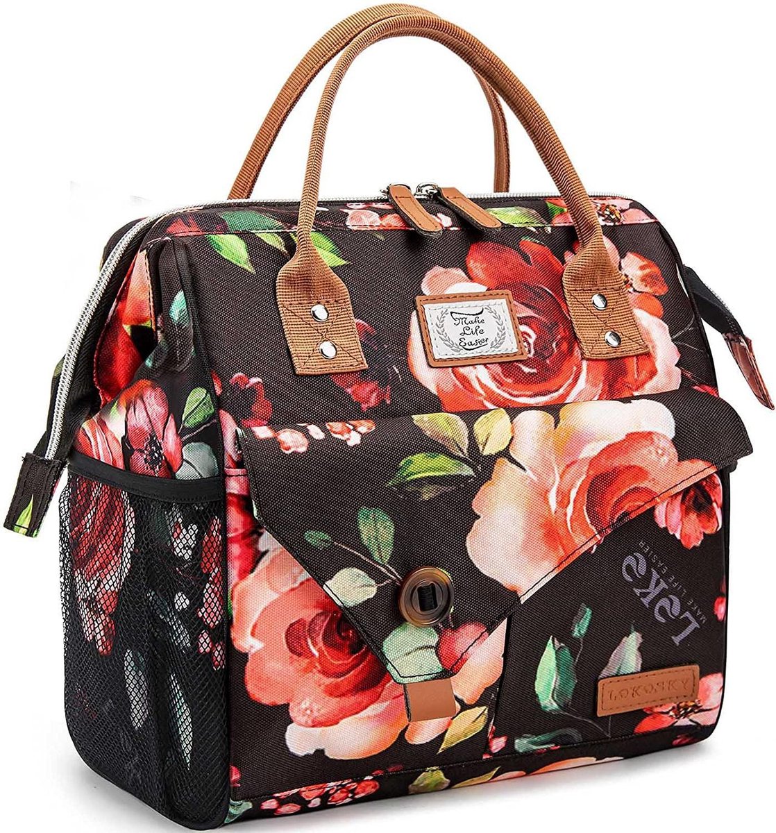 HN® Lunchtas bloemdesign