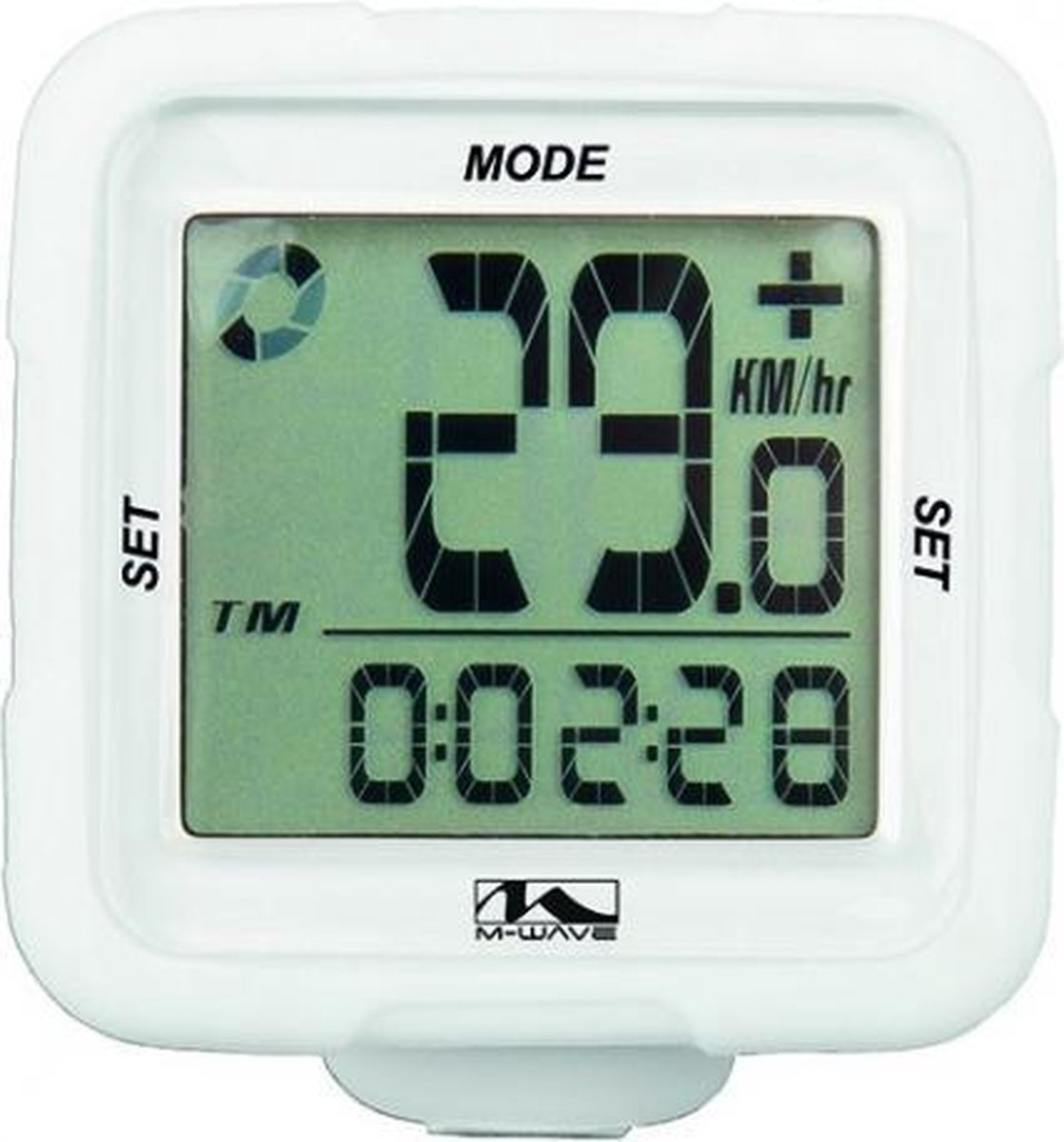 M-wave Fietscomputer Xiv Silicon 14 Functies Draadloos Wit