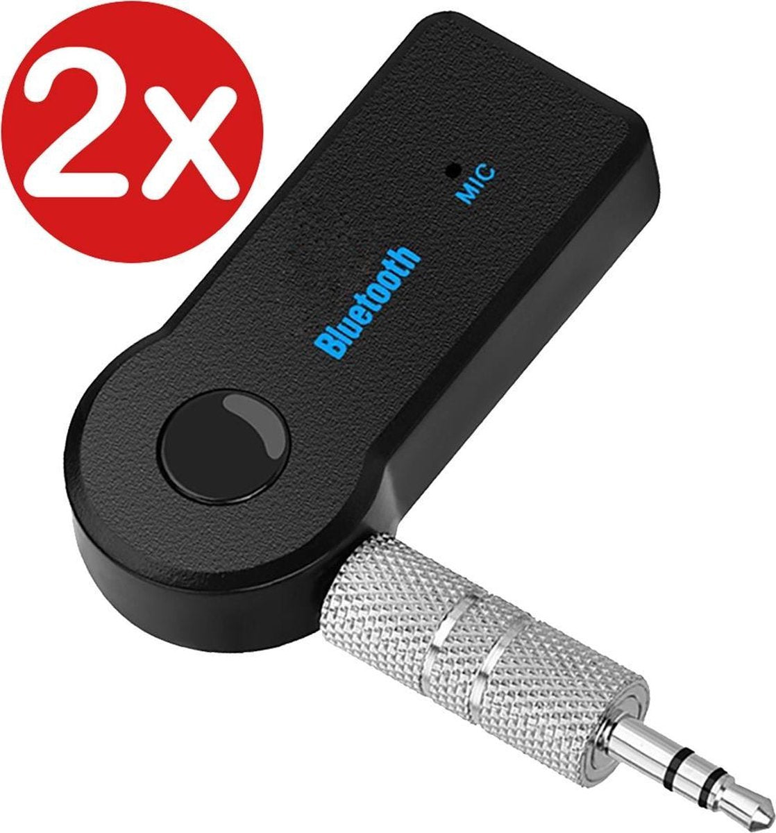 Draadloze Bluetooth Adapter Auto Bluetooth Receiver Audio Muziek AUX - 2 PACK