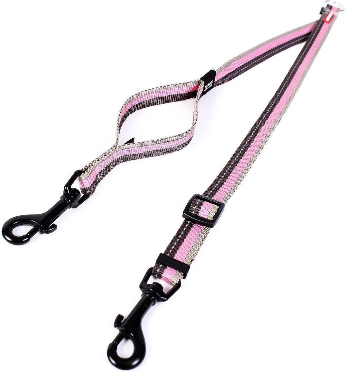 EzyDog Soft Touch Coupler - Hondenriem (35-60cm) - Bubble gum