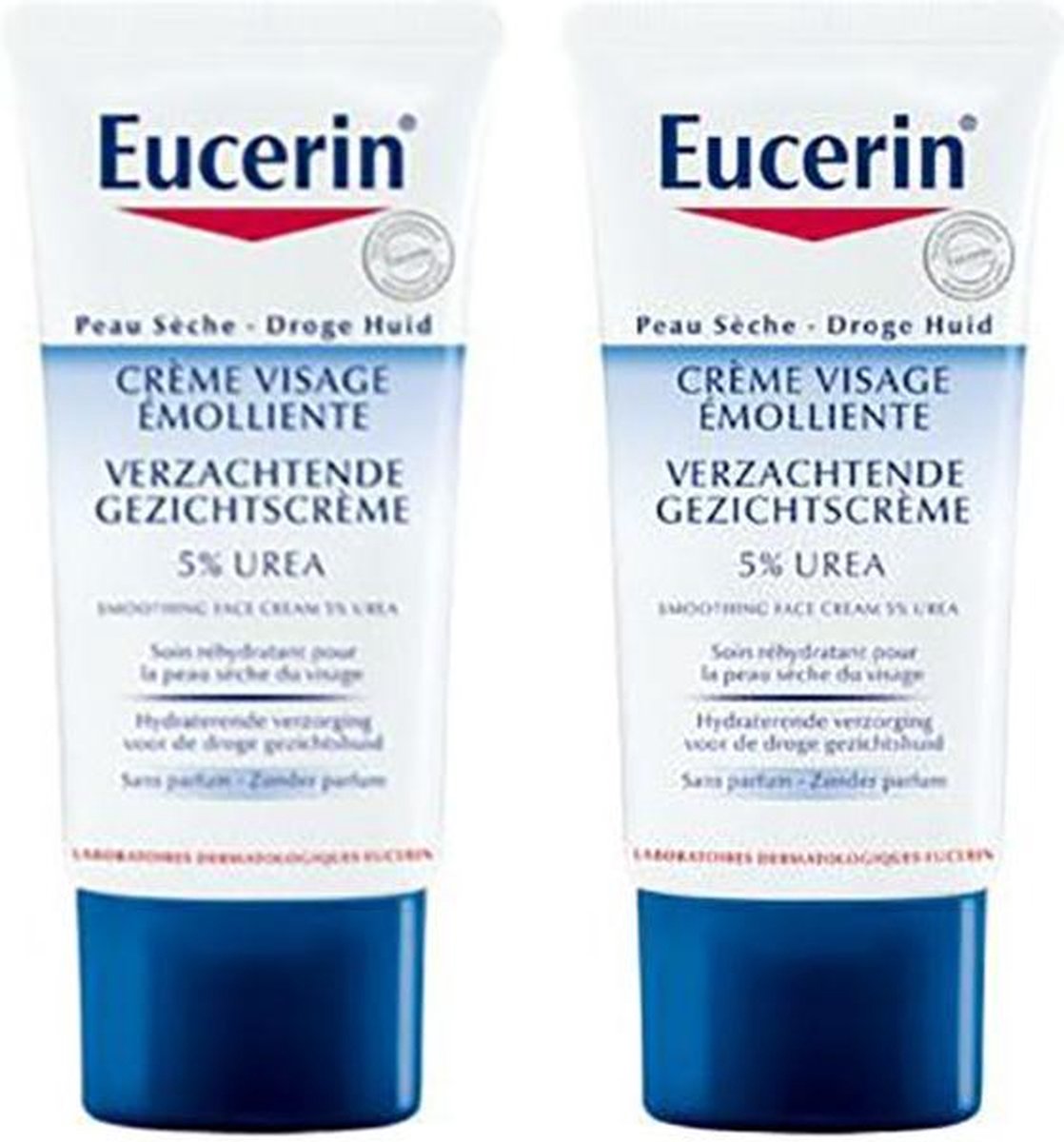 Eucerin Urea Gezichtscrème 5% Droge Huid 2x50ml