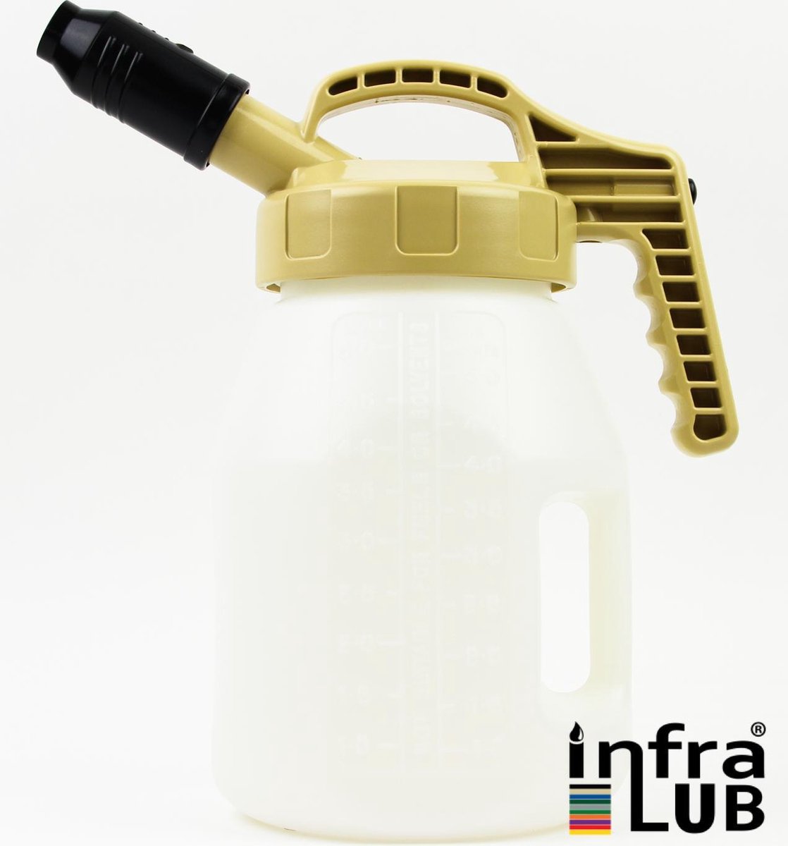 Schenkkan (5 L) met korte tuit deksel - beige