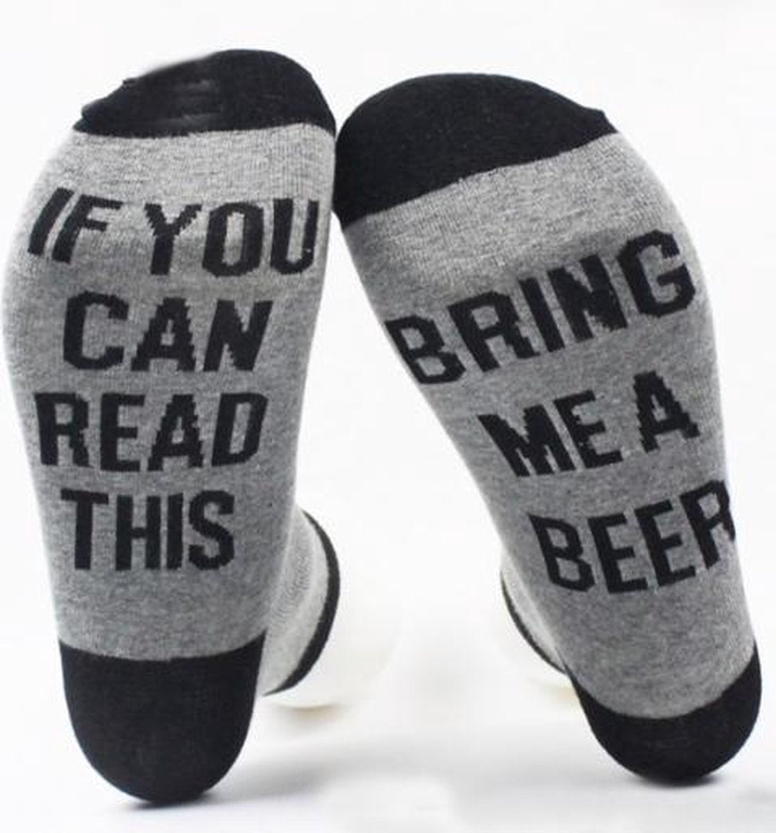 Fun sokken If you can read this bring me Beer / Als je dit kan lezen breng me een biertje (31510)