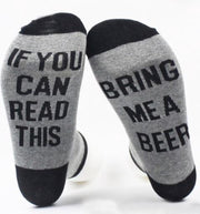 Fun sokken If you can read this bring me Beer / Als je dit kan lezen breng me een biertje (31510)