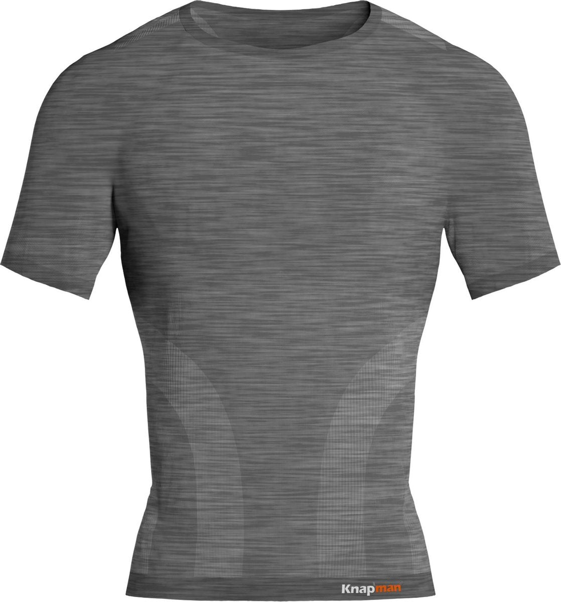 Knap'man Pro Performance Baselayer Shirt Short Sleeve Grijs Melange | Maat M