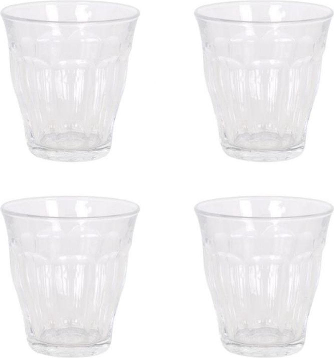 Duralex Waterglazen - Klassiek - 130 ml - Set van 4 - Gehard glas - Transparant