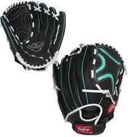 Rawlings Champion Lite Softbal Handschoen - Zwart/Groen - 12 inch - Linkshandig vangen