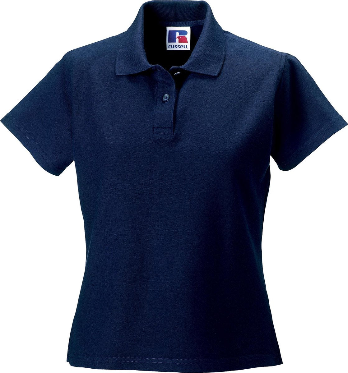 Russell Europa Vrouwen/dames Ultieme Klassieke Katoenen Korte Mouwen Poloshirt (Franse marine)
