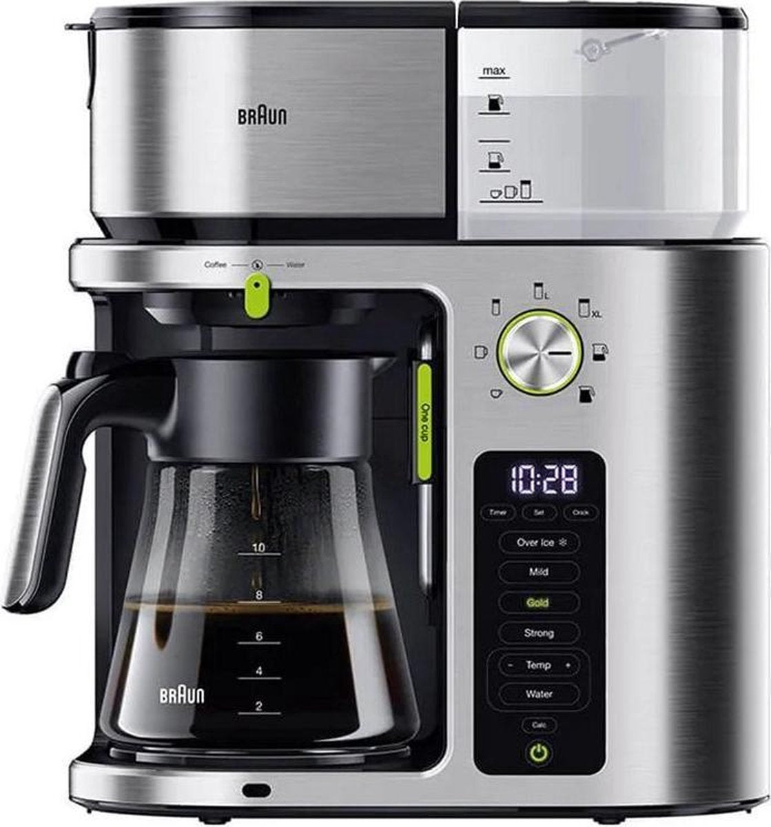 Braun KF9170SI MultiServe - Koffiezetapparaat - Zilver