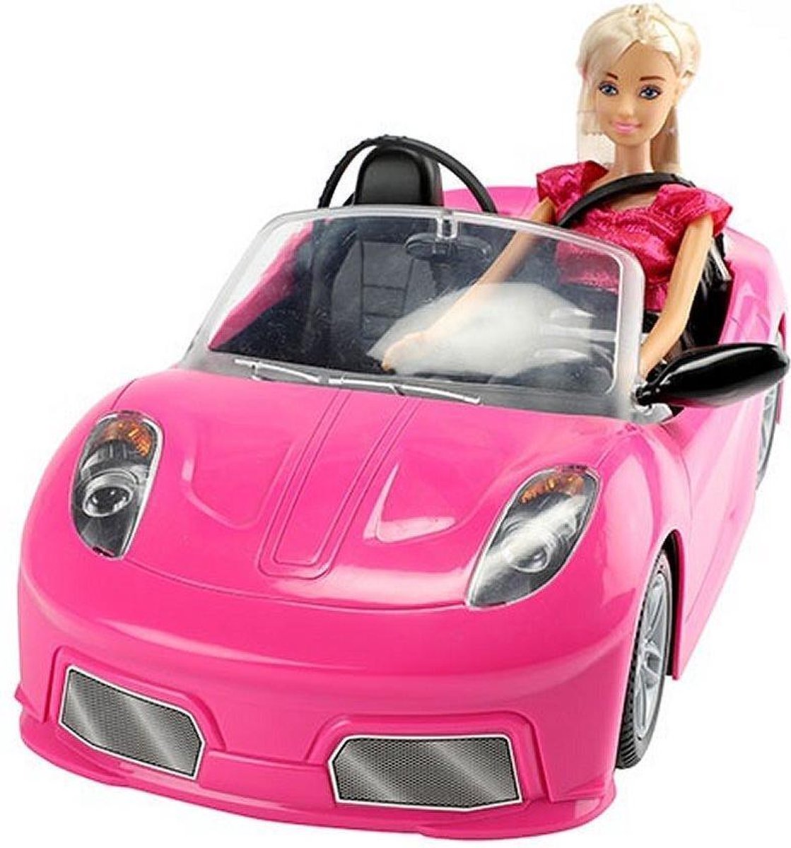 Lauren Tienerpop met Auto Roze