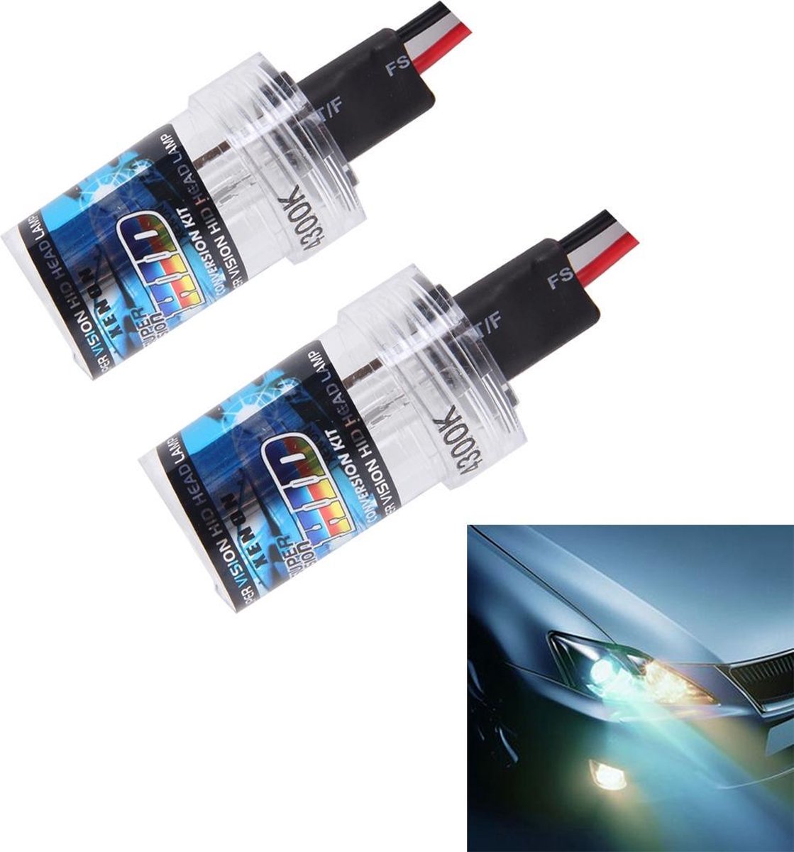 2 STKS DC12V 35 W H7 2800 LM HID Xenon Licht Enkele Beam Super Vision Waterdichte Hoofd Lamp