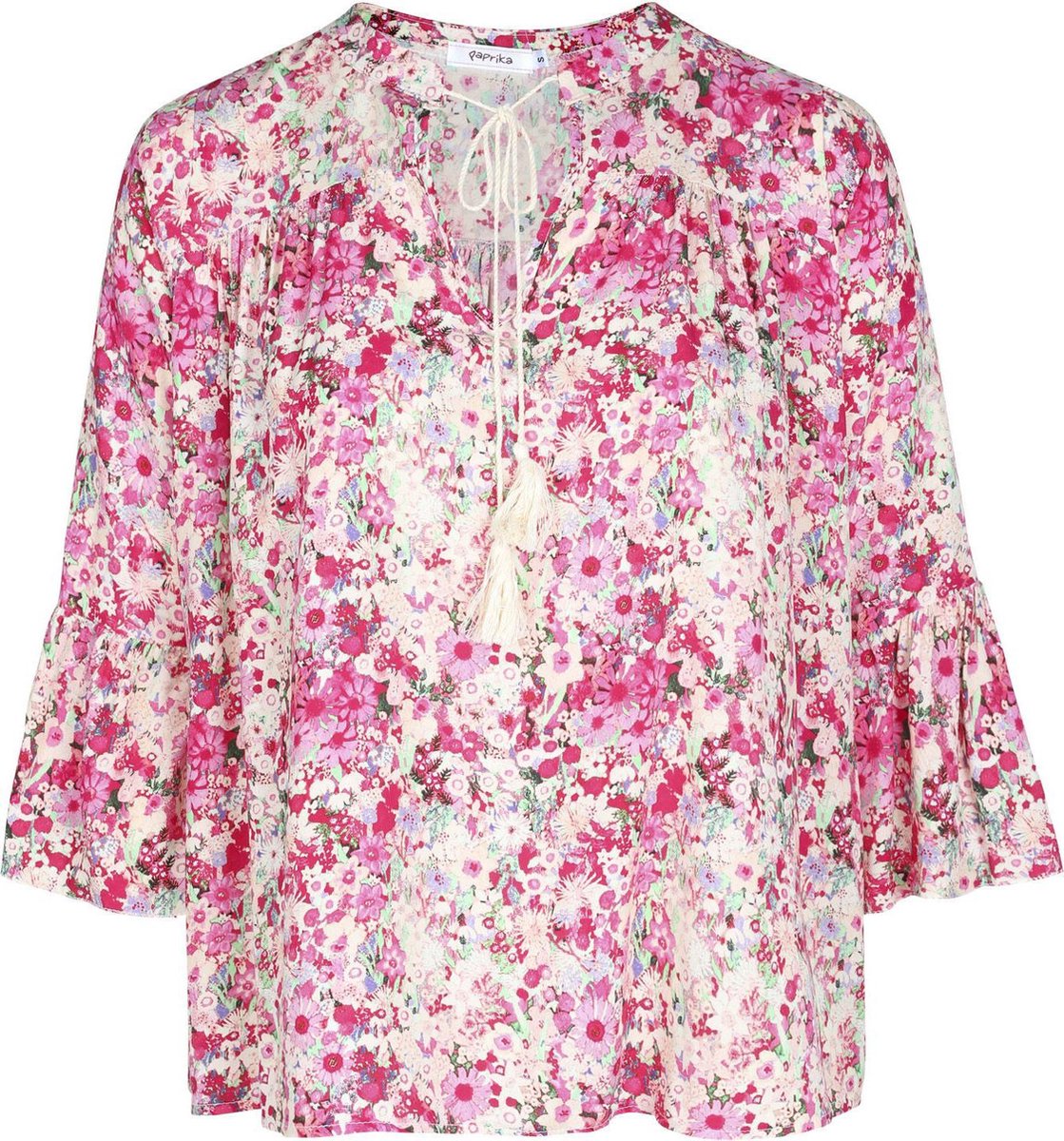 Blouse in viscose met bloemenprint