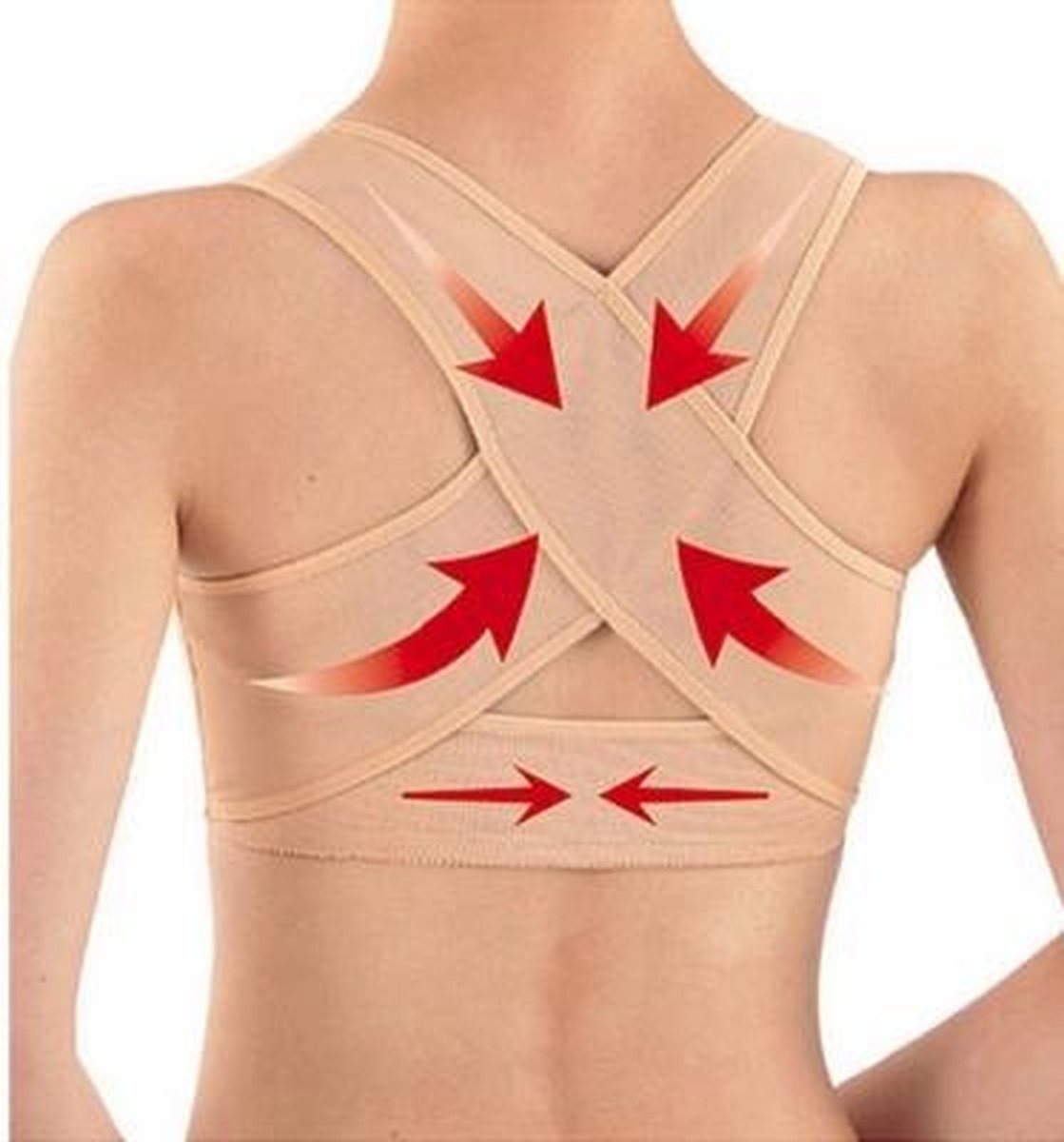 Dames Rugband - Rugbrace - Maat XXL - Beige