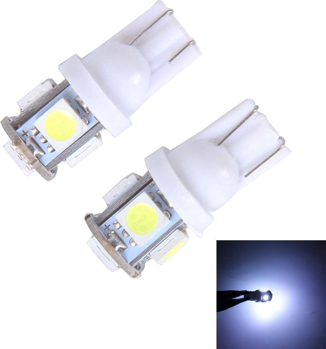 2 STKS T10 3 W 5500 K SMD 5630 5 LED Auto Klaring Lichten Lamp