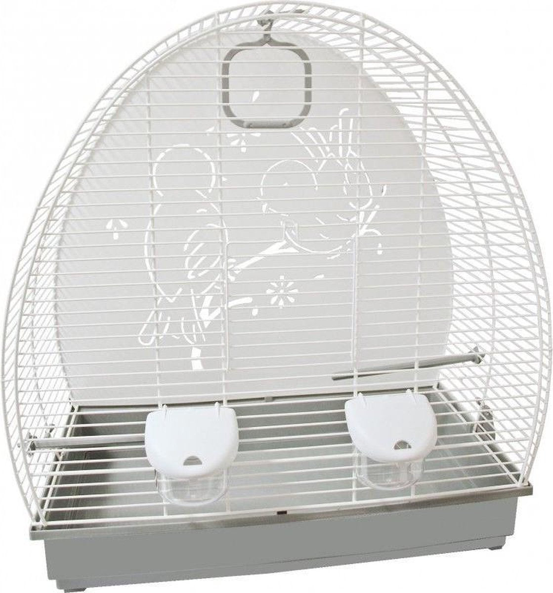 Voltrega Vogelkooi 672 Wit/Grijs
