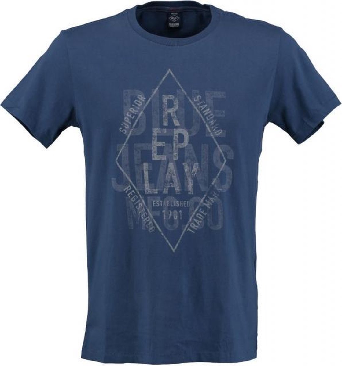 Replay blauw regular fit t-shirt - Maat S