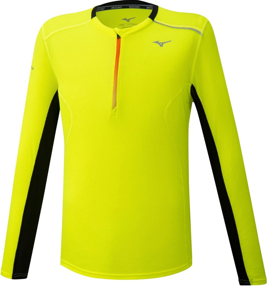 Mizuno Sportshirt - Maat L  - Mannen - geel/zwart