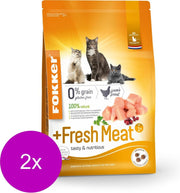 Fokker Cat Fresh Meat Kip - Kattenvoer - 2 x 2.5 kg