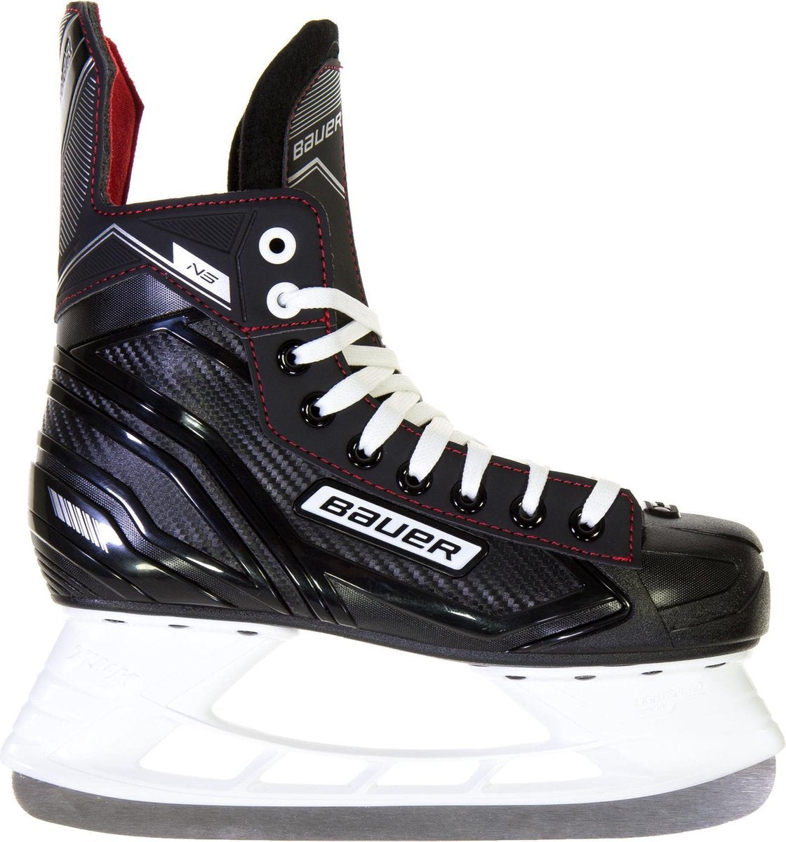 Bauer Schaatsen - Maat 38.5 - Unisex - zwart/rood/wit