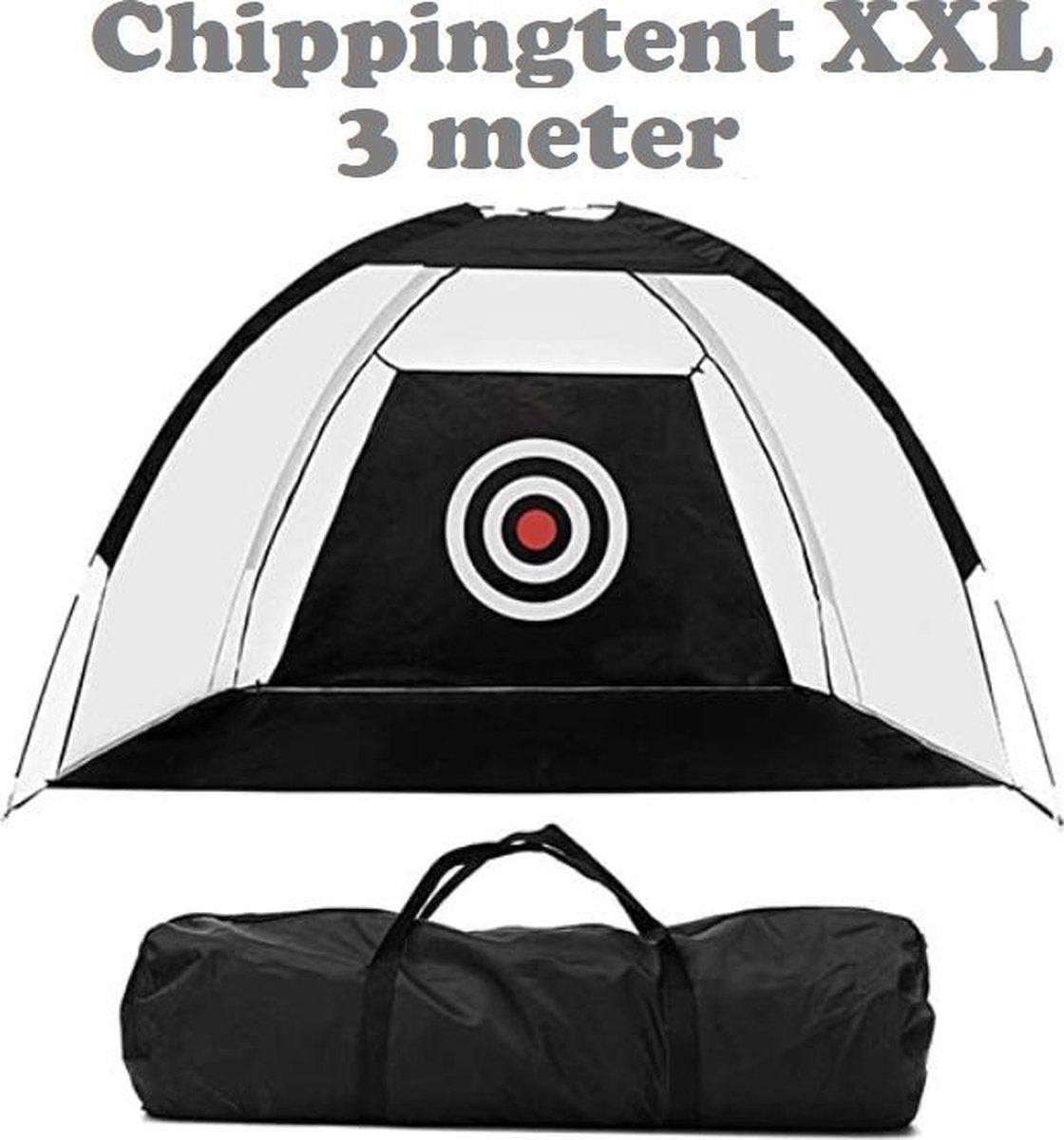 Firsttee Chippingnet XXL - 300 x 200 CM - MET Opbergtas - Hoogwaardige KWALITEIT - Net - Oefennet - Chipping - Golf accessoires - Cadeau - Golftrainingsmateriaal - Golfballen - Golfnetten - Voor in de tuin - Sport Training - Mat - Golfnet - Golfmat