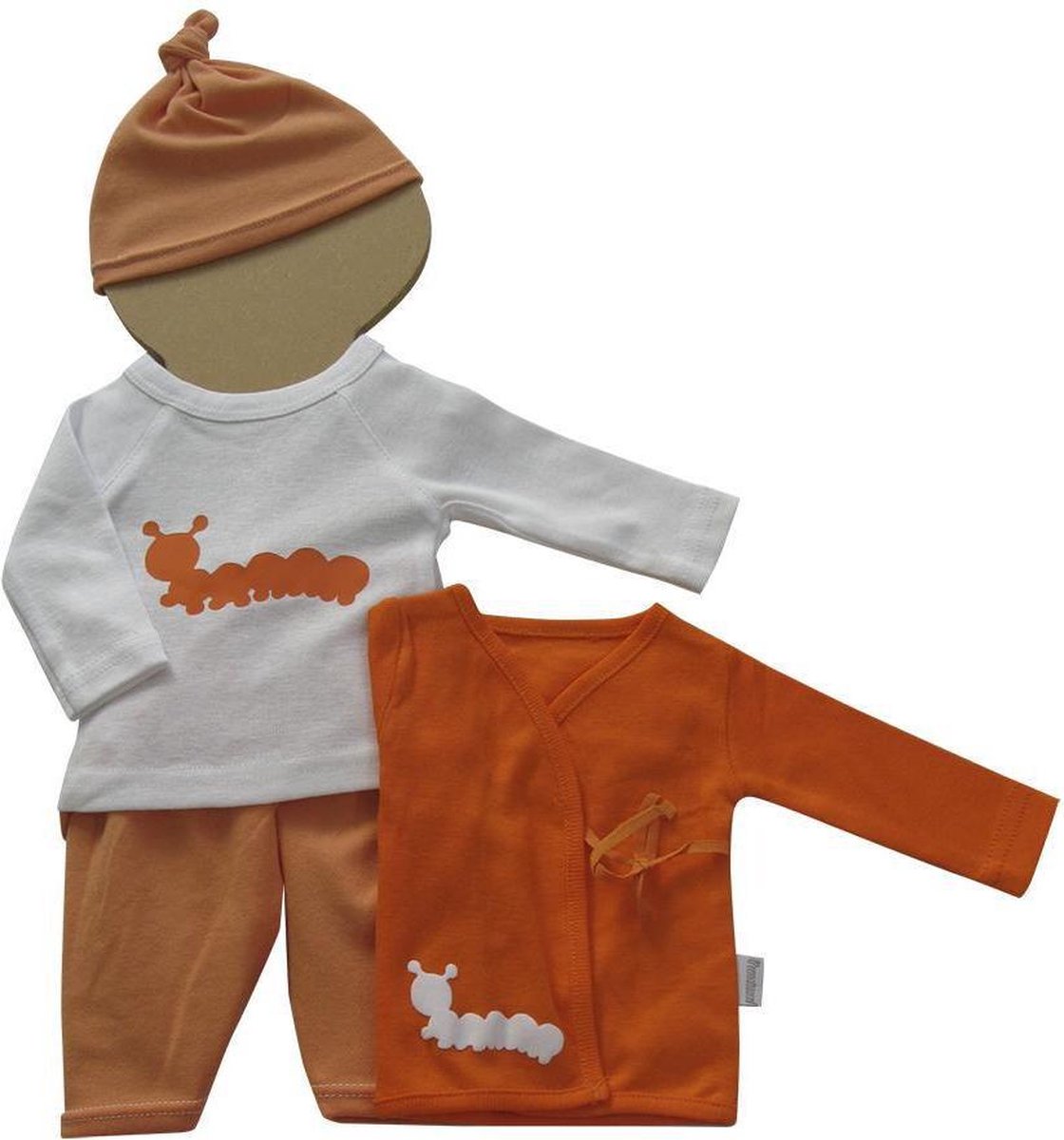 Amelius Unisexkledingset - Oranje / Wit - Maat 38