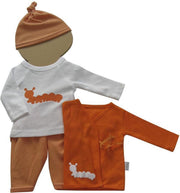 Amelius Unisexkledingset - Oranje / Wit - Maat 38