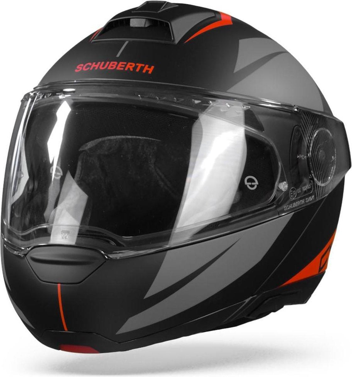 Schuberth C4 Pro Merak Black Red Modular Helmet XL