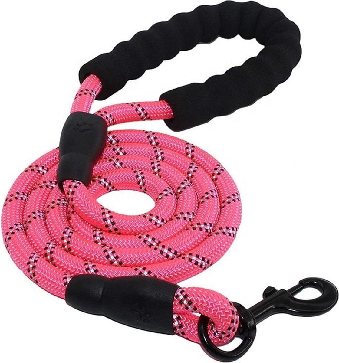 Hondenriem – Hondenlijn – Honden – Lijn – Riem - Nylon - Fijn Handvat – Reflecterend - Roze – 150CM