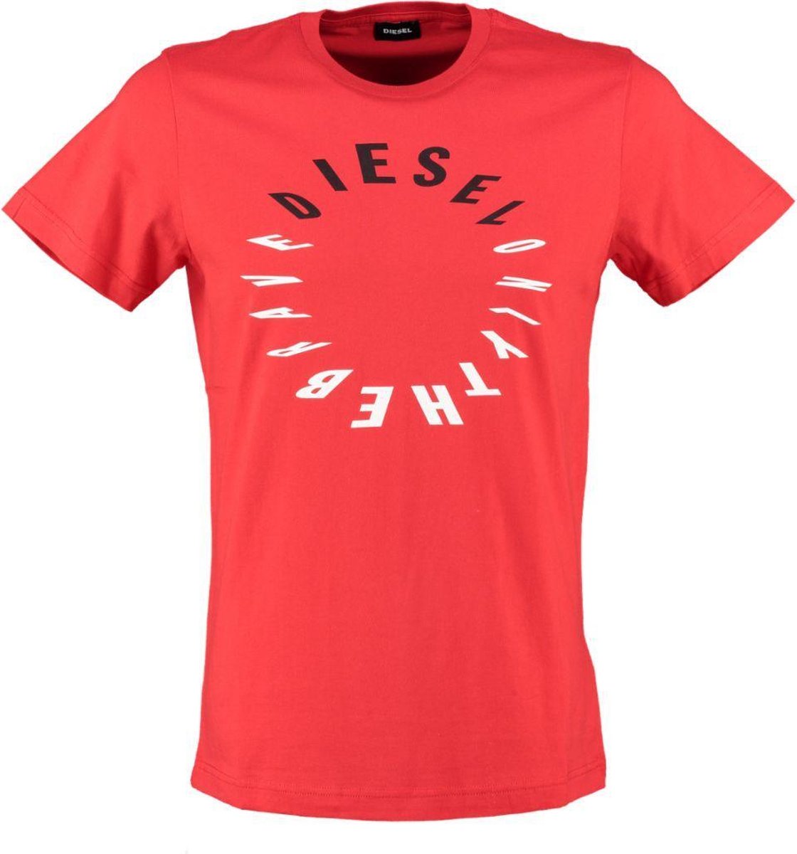 Diesel rood t-shirt - Maat XS