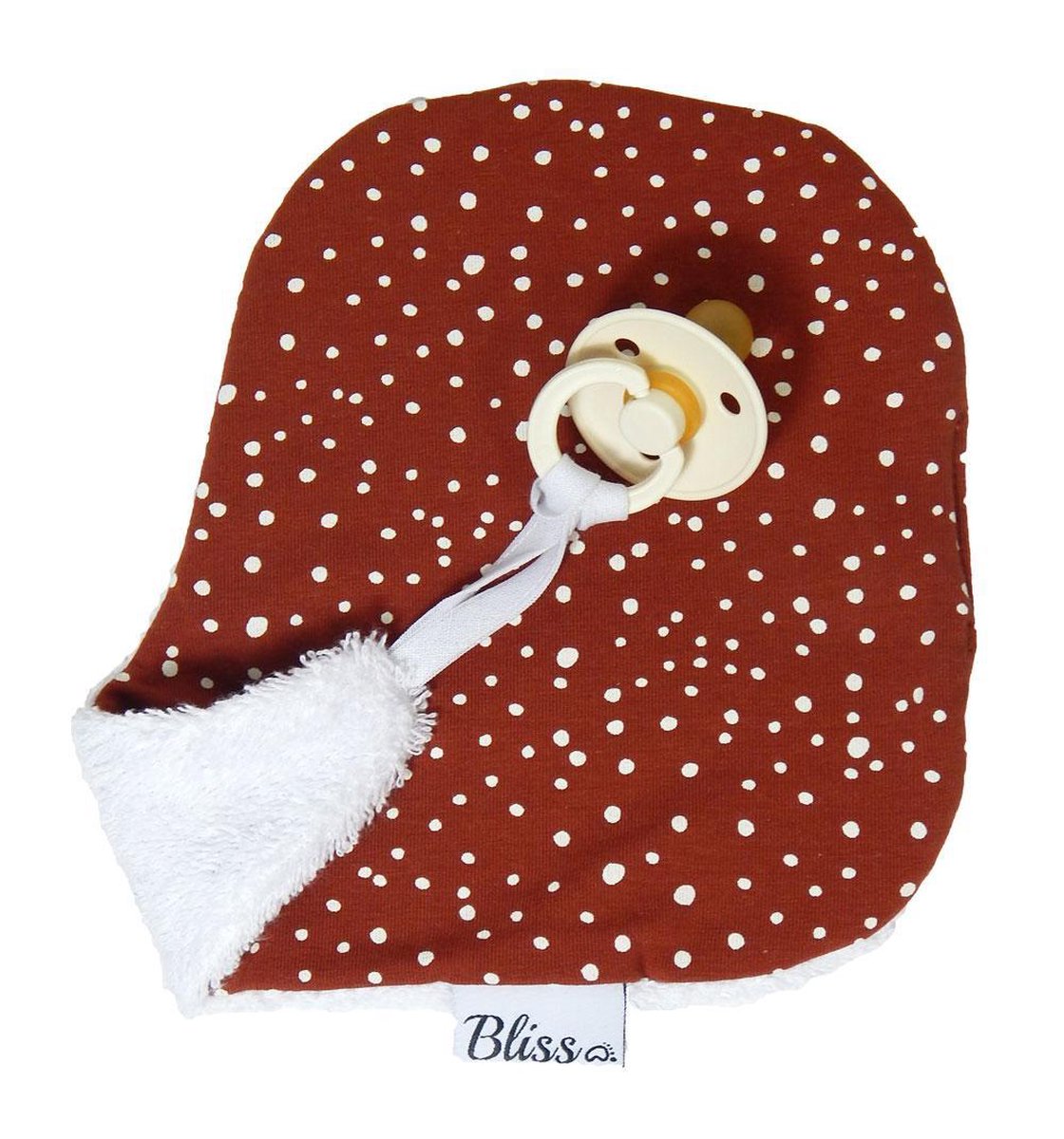 Wallabiezzz - Speendoekje Knuffeldoek - Stip Roest