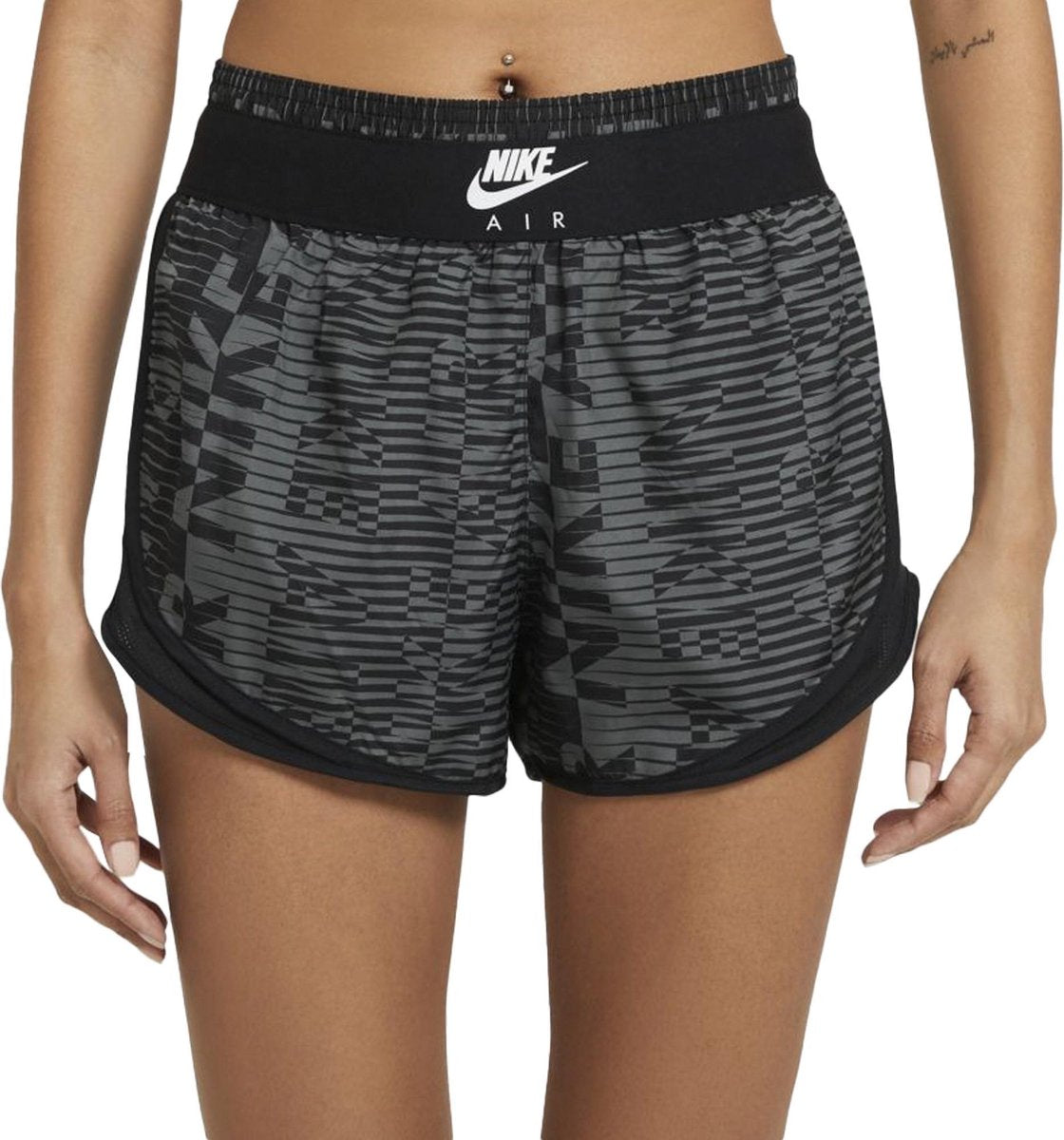 Nike Air Tempo Sportbroek - Maat L  - Vrouwen - grijs - zwart